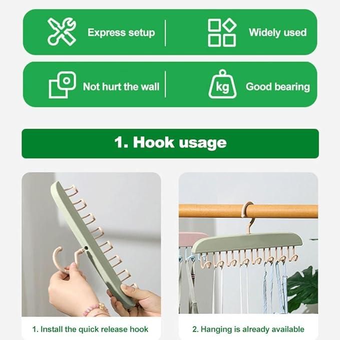 Multifunctional Plastic Underwear Suspender Hanger for Closet | Durable & Space-Saving