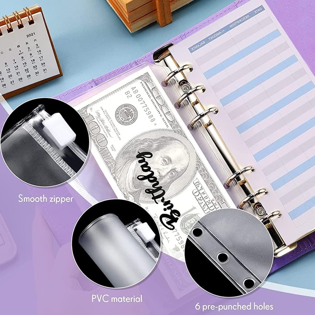 Money Saver Budget Ring Binder Notebook | Faux Leather | Waterproof