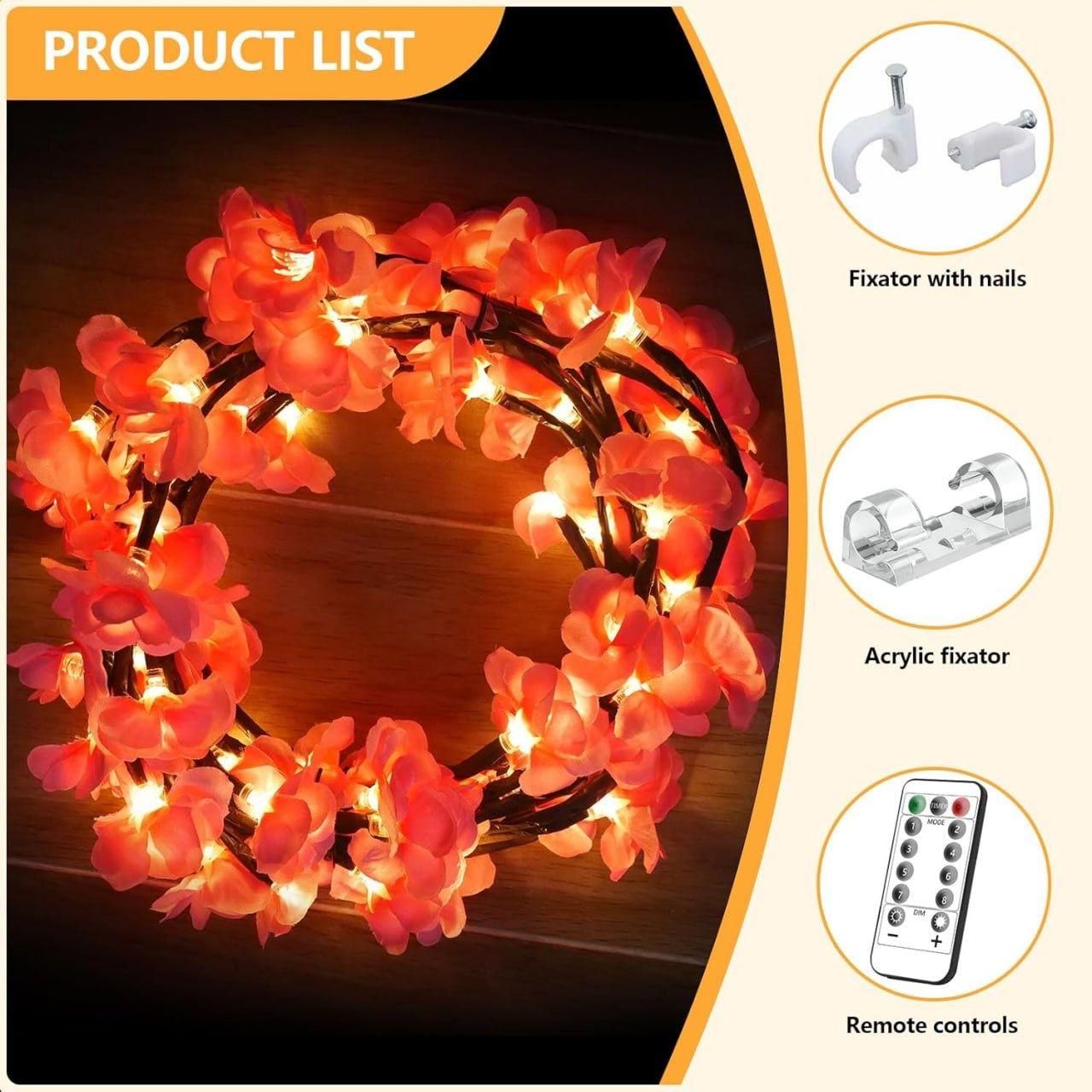 Cherry LED Tree Branch Lights | Decorative Indoor LED Lights for Home Decor