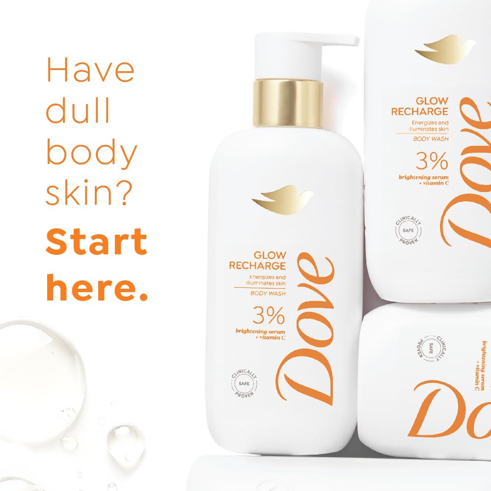 Exfoliating Brightening Body Wash with Vitamin C & 3% Serum | Sulfate-Free, Plant-Based