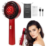 3-in-1 Electric Scalp Massager – Hair Brush, Oil Applicator & Red Light Therapy