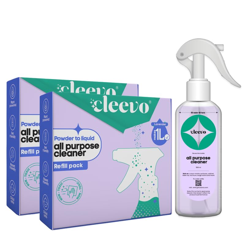 Cleevo All-Purpose Natural Cleaner | Non-Toxic, Eco-Friendly, Lavender Scent