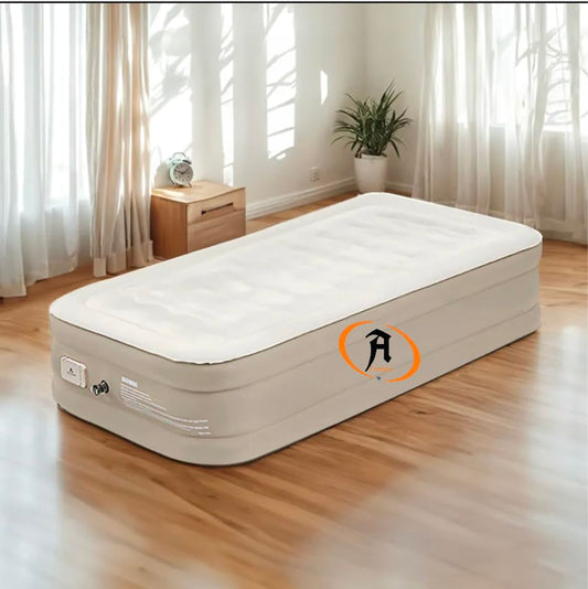 Alinos Air Mattress with Built-in Pump – Single Size | Fast Inflation & Firm Support