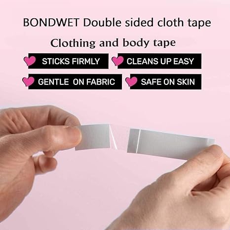 VOIISH Clear Double-Sided Fashion Tape - Strong Adhesive, Skin-Safe