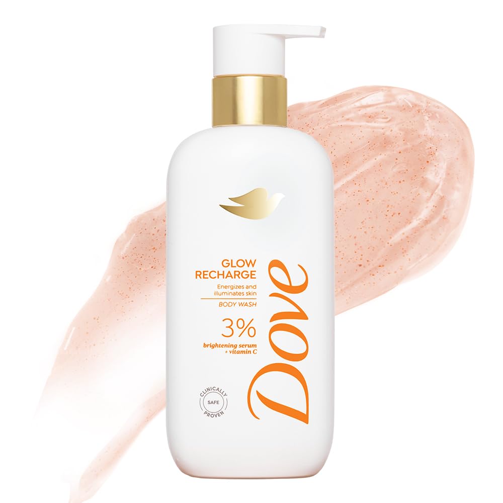 Exfoliating Brightening Body Wash with Vitamin C & 3% Serum | Sulfate-Free, Plant-Based