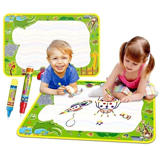 Water Doodle Mat for Kids | Mess-Free Reusable Magic Drawing Board with Pens