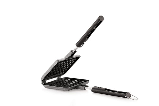 Gas Stove Waffle Maker – Non-Stick Flip & Lock | Easy Homemade Crispy Waffles