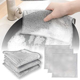 Non-Scratch Wire Dishwashing Cloth – Pack of 10 for Dishes, Sinks & Counters