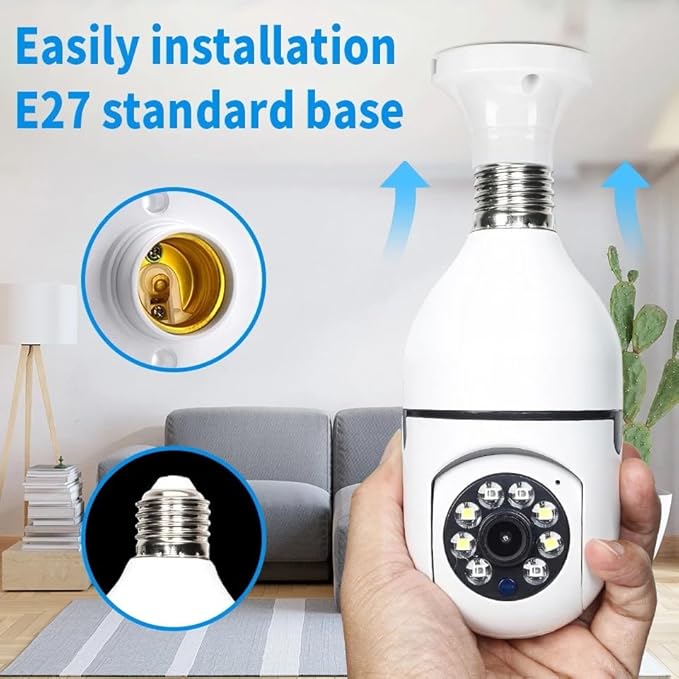 1080p HD Wireless Security Camera – 360° PTZ, Night Vision, Two-Way Talk