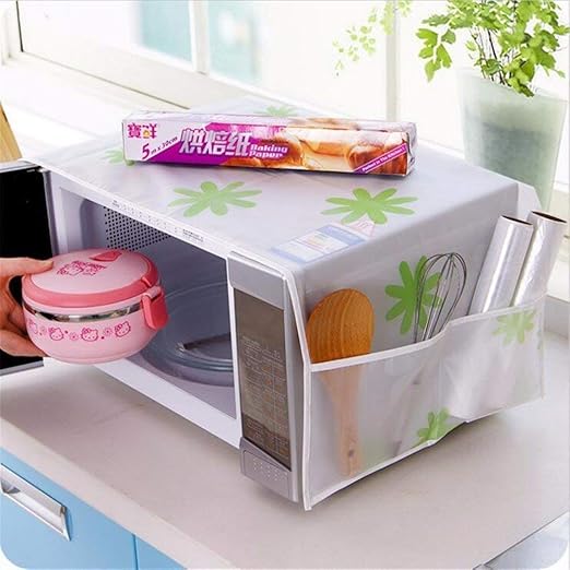 Durable Microwave Oven Cover with Adjustable Design for Kitchen Protection