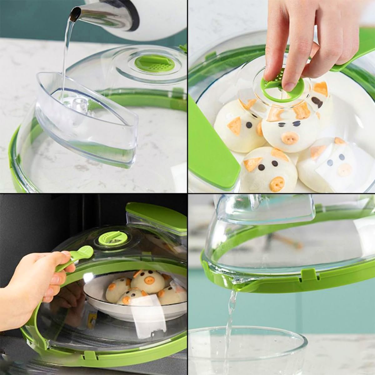 Microwave Splatter Cover – Heat-Resistant & Spill-Proof Food Cover