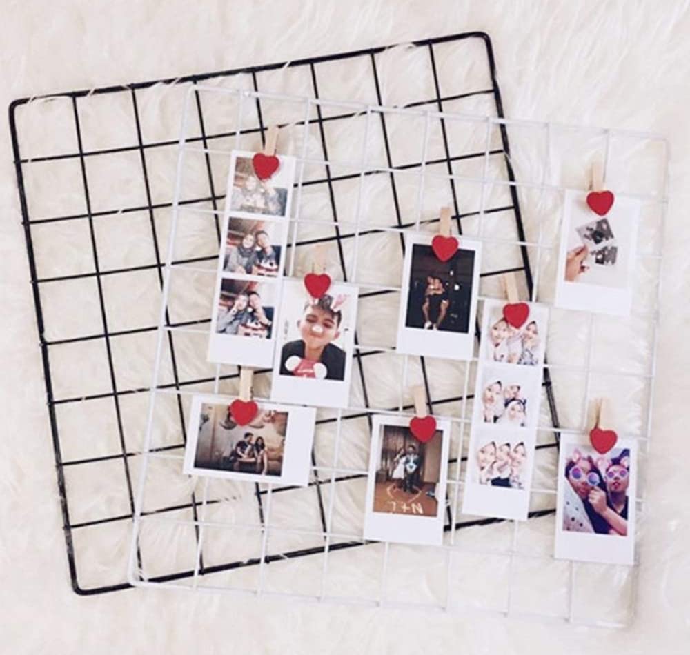 Wall Grid Hanging Basket Organizer – Decorative & Functional Storage Solution