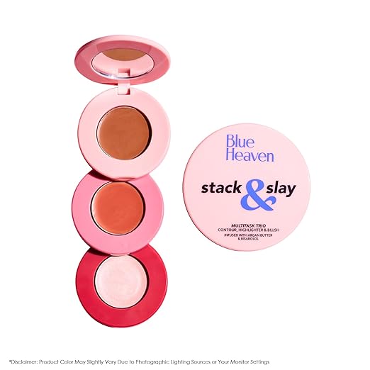 Blue Heaven Stay & Slay Palette | Blusher, Contour & Highlighter in One