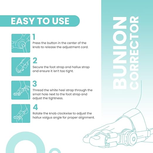 UltraCare PRO ERGO Bunion Corrector – Adjustable & Comfortable Toe Alignment