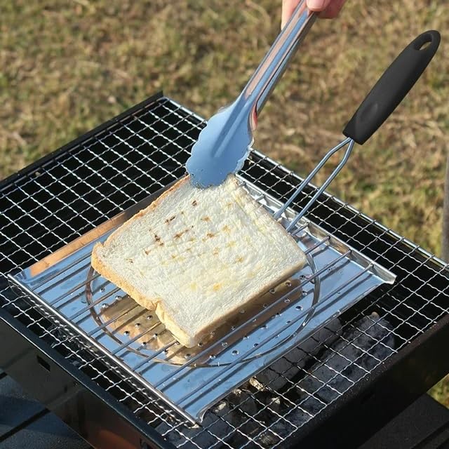 Square Griddle Pan with Foldable Handle – Portable BBQ & Grill Plate | Multi-Purpose Cookware