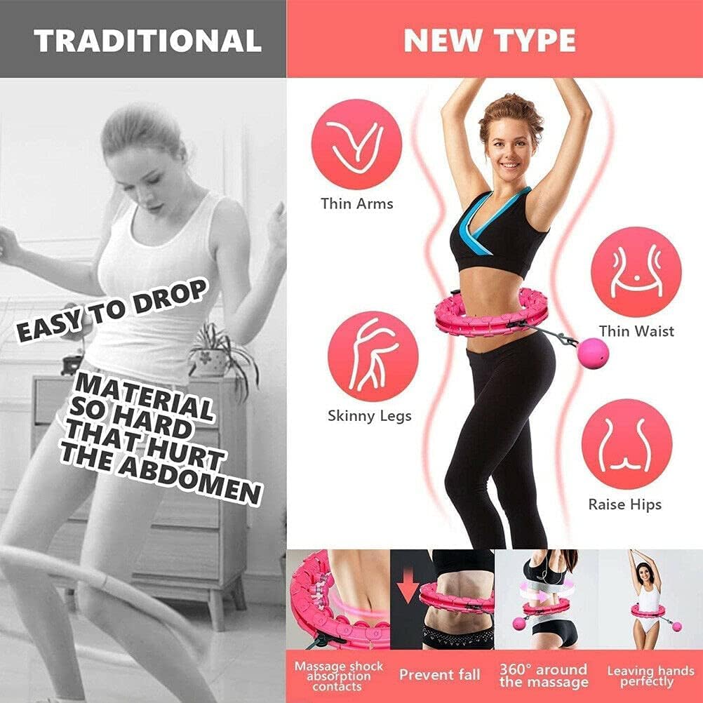 Adjustable Weighted Hula Hoop – Fun & Effective Core Workout