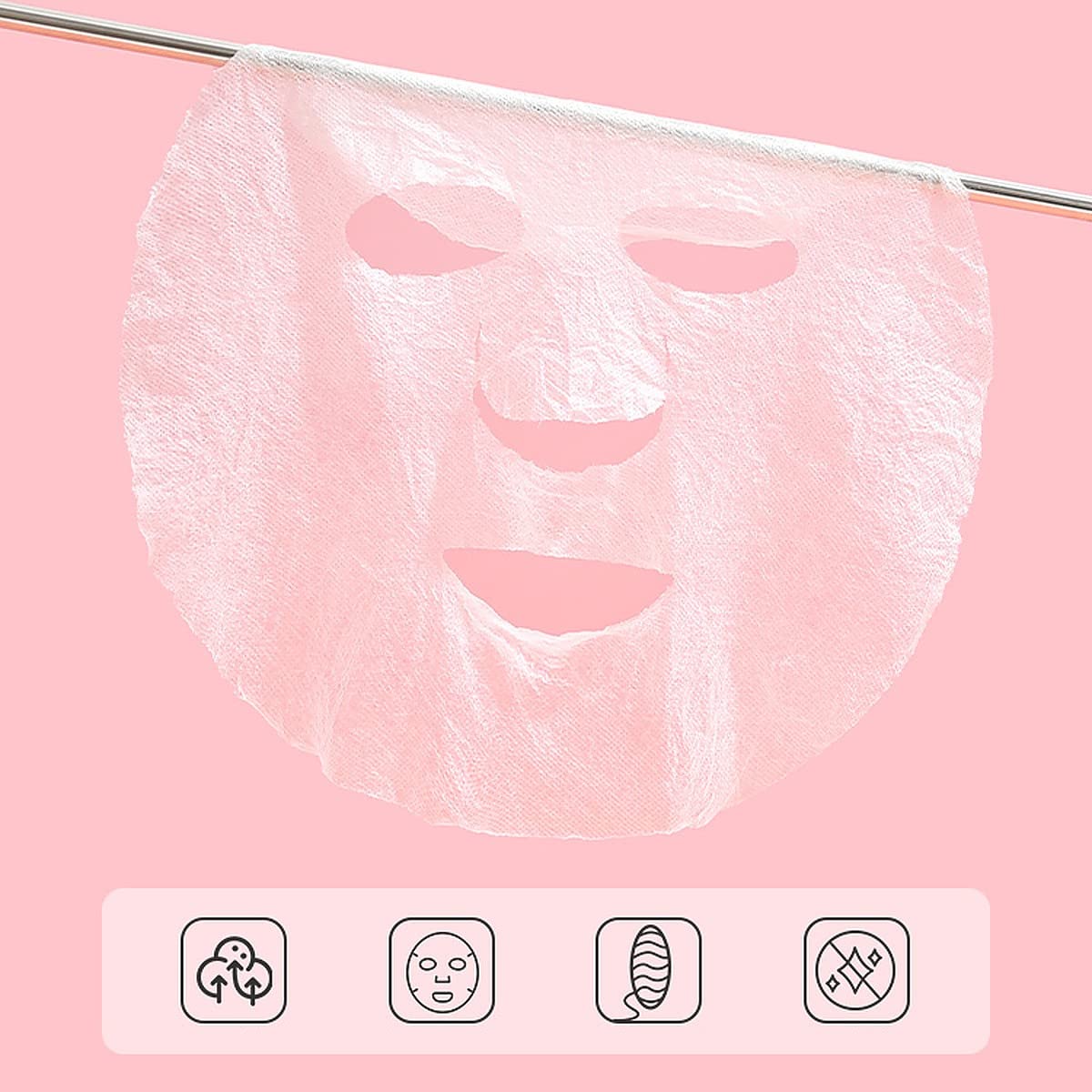 Compressed Cotton Sheet Masks (Pack of 50) | DIY Hydrating Facial Masks for All Skin Types