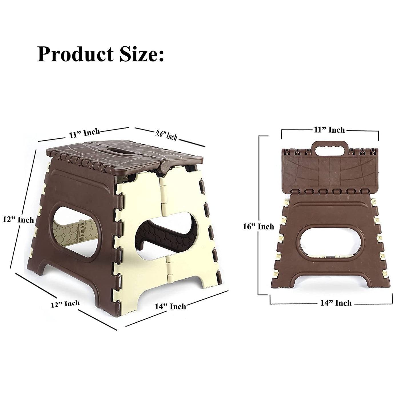 SANWALSA Foldable Step Stool – 12 Inch Height | 90kg Capacity | Compact & Safe Design