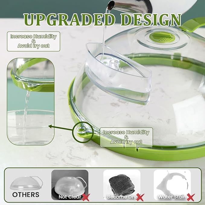 Microwave Splatter Cover – Heat-Resistant & Spill-Proof Food Cover