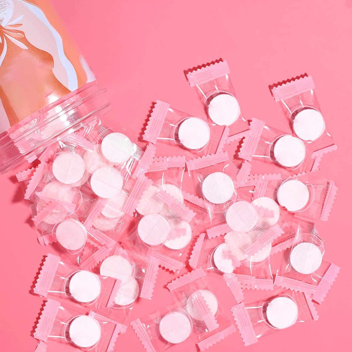 Compressed Cotton Sheet Masks (Pack of 50) | DIY Hydrating Facial Masks for All Skin Types