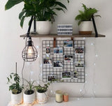Wall Grid Hanging Basket Organizer – Decorative & Functional Storage Solution