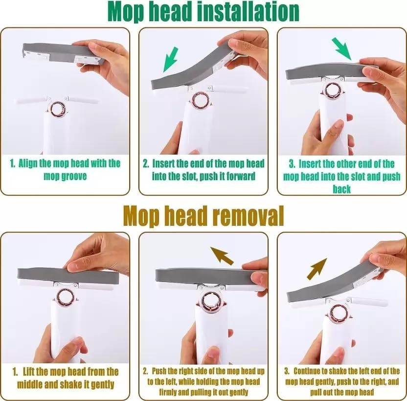 Self-Squeezing Mini Mop | Compact, Portable & Super Absorbent