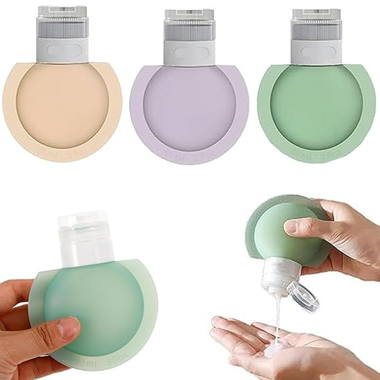 Leak-Proof Travel Toiletries Bottles – Refillable Silicone & PP Containers