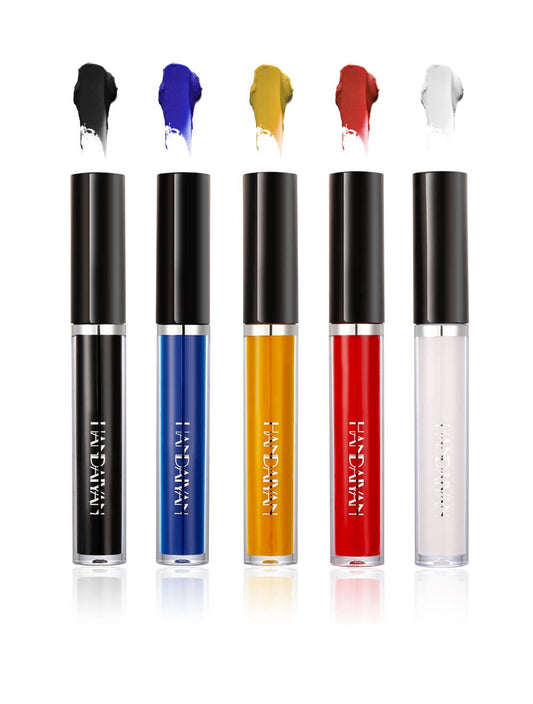 HANDAIYAN DIY Lipstick Kit – 5 PC Long-Lasting Matte Liquid Lipsticks | High Pigment & Non-Sticky