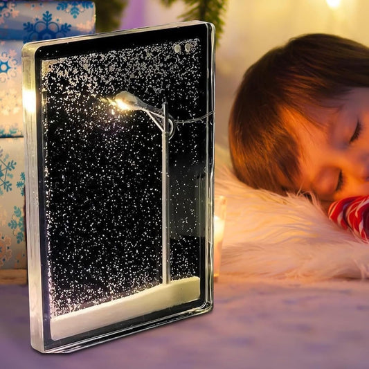 DIY Snowflake Night Light – Winter Wonderland Lamp | Soft Glow & Creative Decor Gift