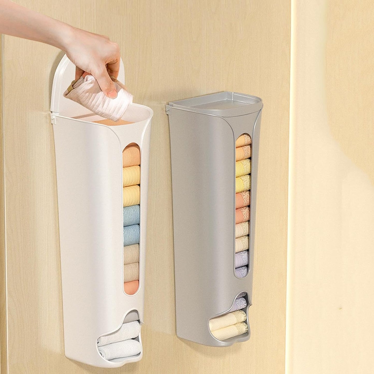 Wall-Mounted Panties Organizer – Space-Saving, No-Drill Storage Solution