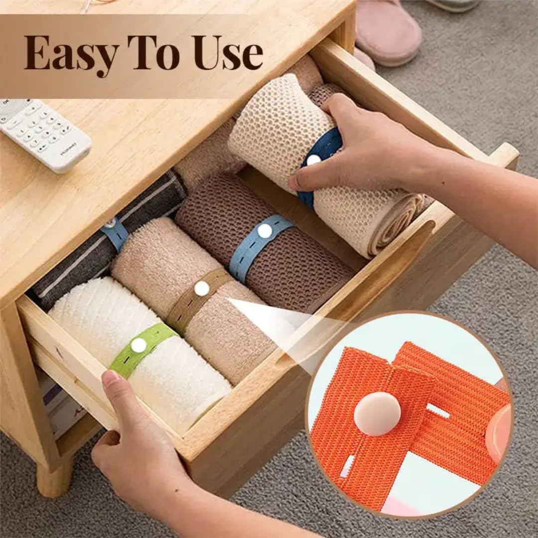 20-Piece Multi-Color Elastic Bands Set | Reusable Travel & Home Organizer | Space-Saving Straps