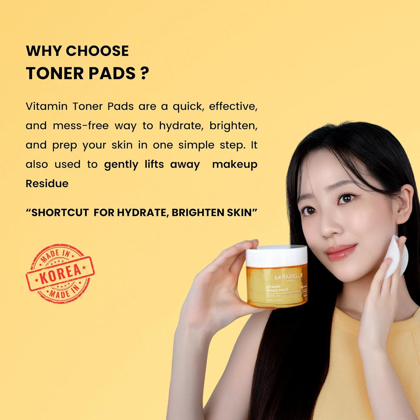 Pre-Soaked Toner Pads | Niacinamide | Hydrates, Brightens & Minimizes Pores