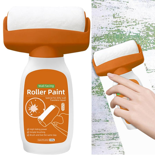 2-in-1 Wall Repair Roller Brush | DIY Paint Tool for Smooth Finishes