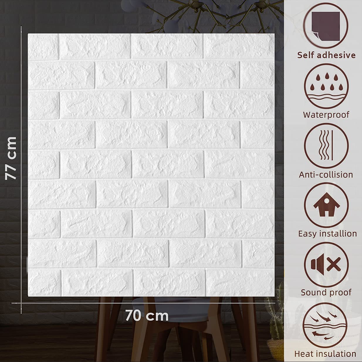3D PE Foam Wall Stickers | Self-Adhesive, Waterproof & Anti-Collision