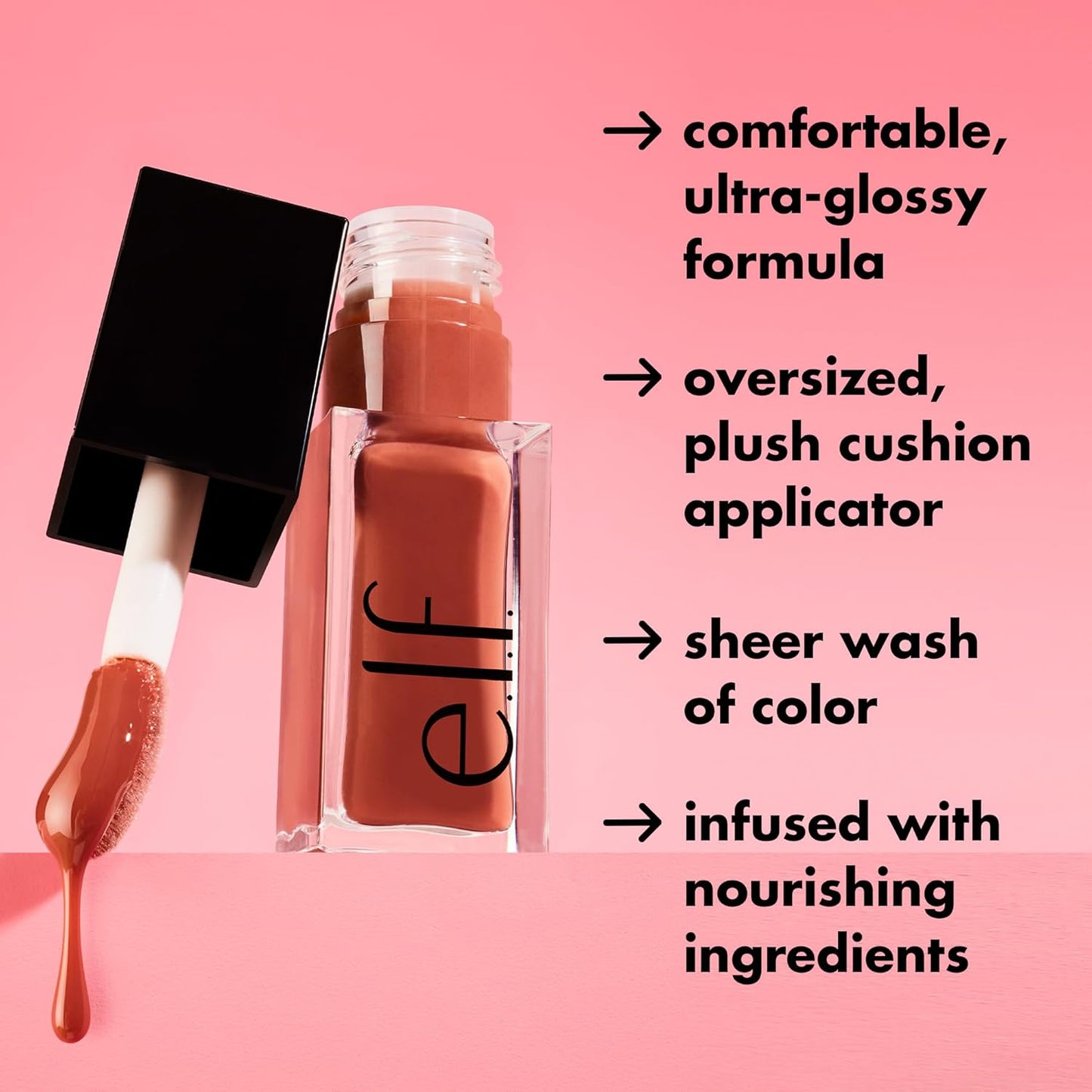 e.l.f. Ultra-Glossy Tinted Lip Oil – Nourishing, Non-Sticky, Vegan Formula