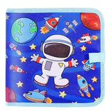 PLUSPOINT Astronaut Theme Reusable Doodle Book – Creative Drawing Pad for Kids | 8 Erasable Pages with Washable Pens