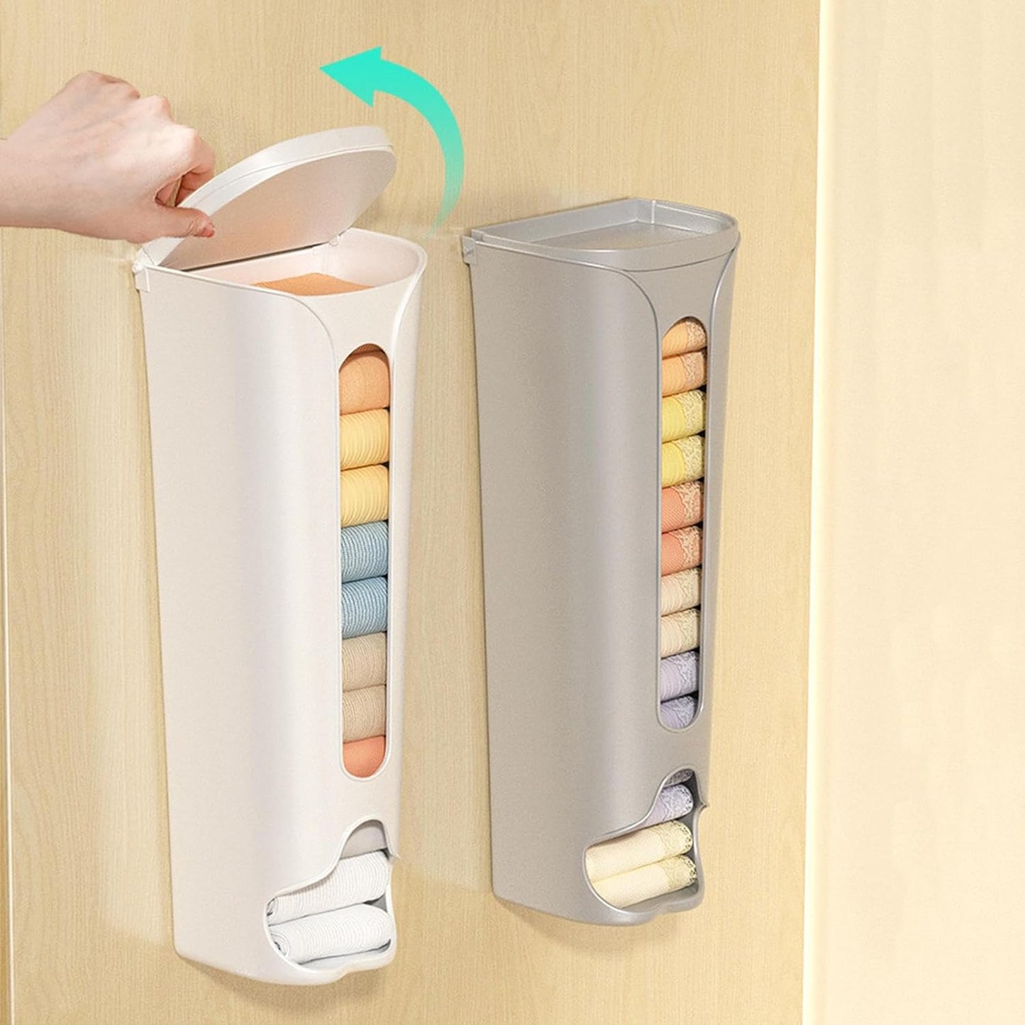 Wall-Mounted Panties Organizer – Space-Saving, No-Drill Storage Solution
