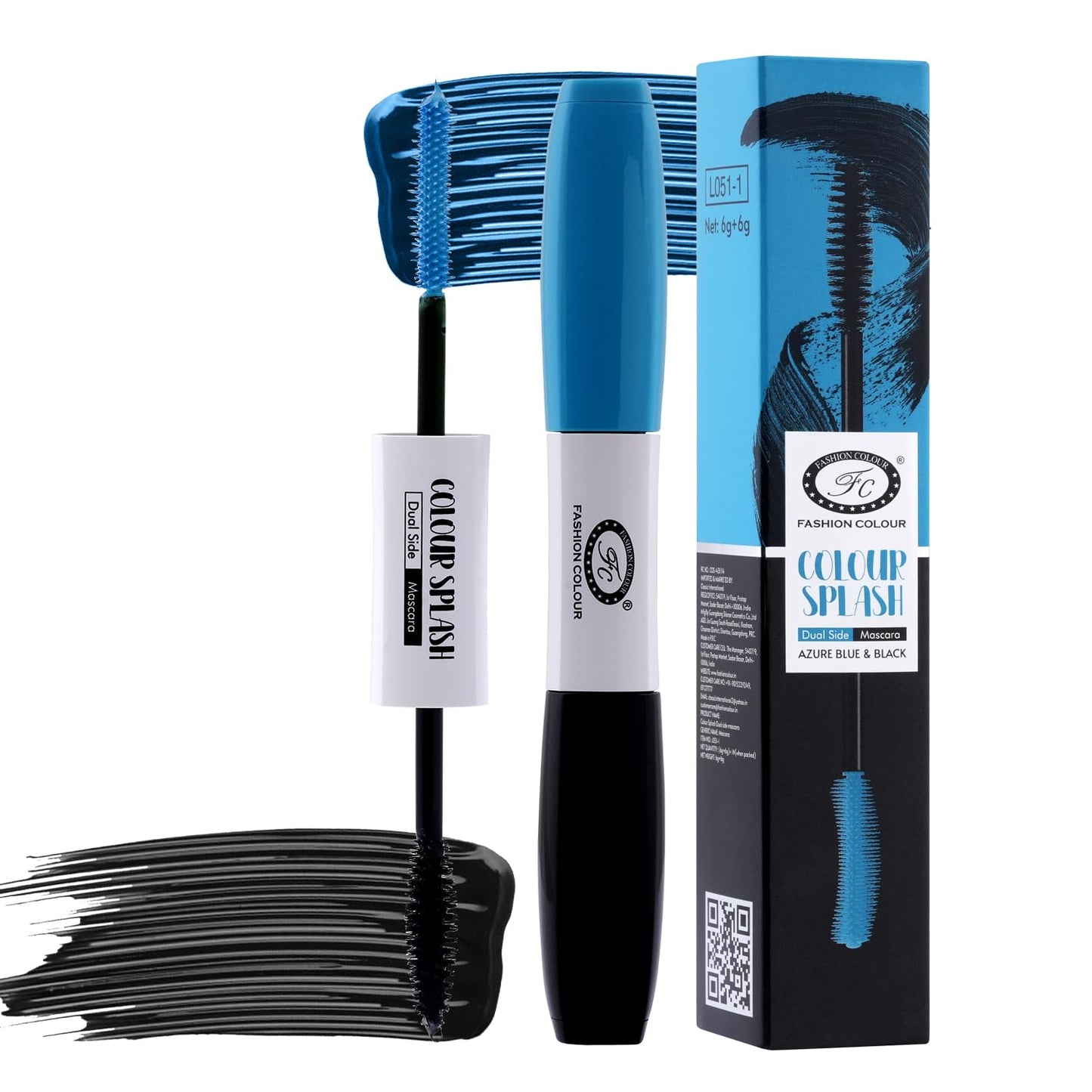2-in-1 Dual-Sided Mascara for Length & Volume | Smudge-Free, Clump-Free, Intense Black Finish