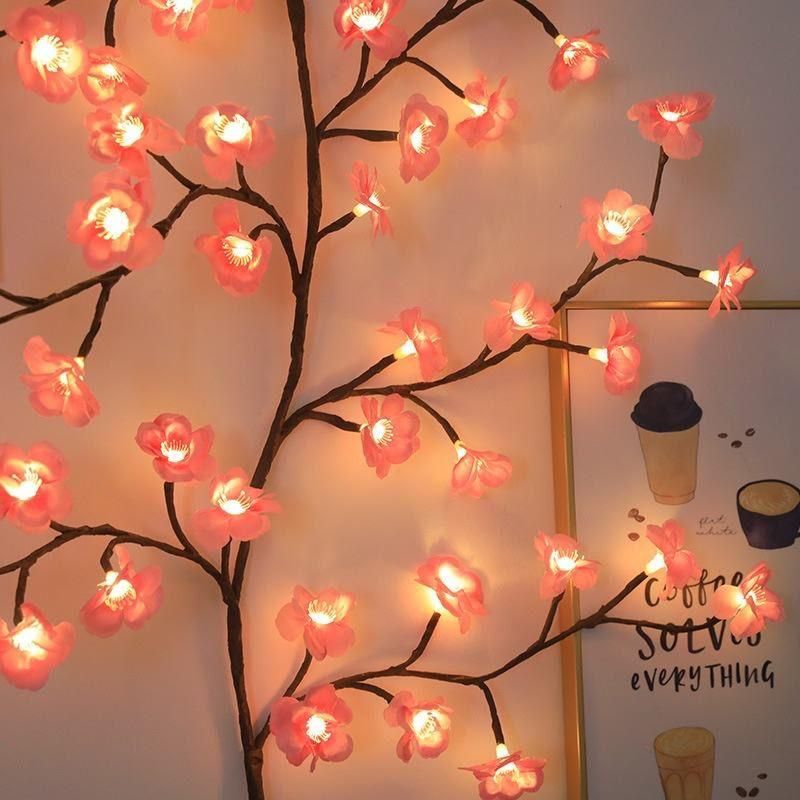 Cherry LED Tree Branch Lights | Decorative Indoor LED Lights for Home Decor