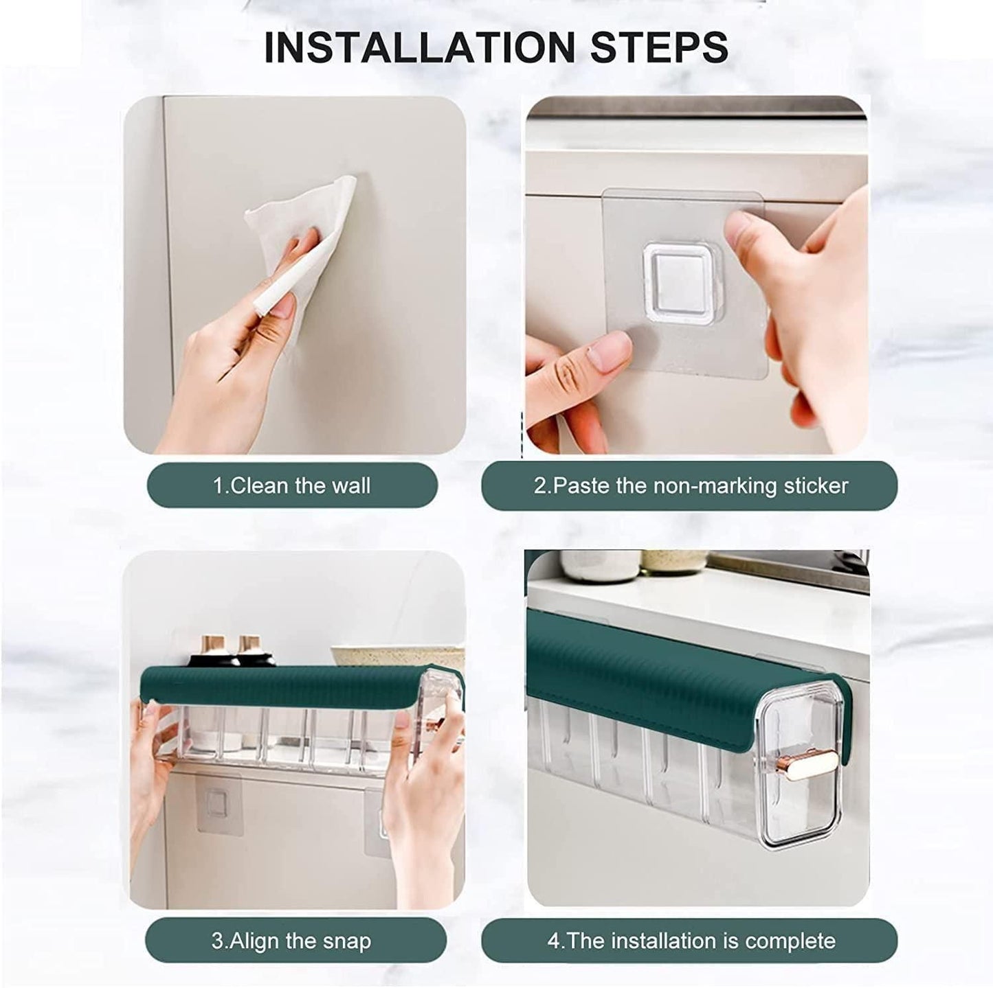 Wall Hanging Transparent Underwear Storage Box – Space-Saving Organizer