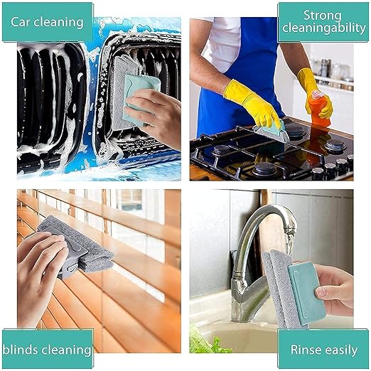 2-in-1 Floor Scrubber & Wiper with 120° Rotating Head for Easy Bathroom Cleaning