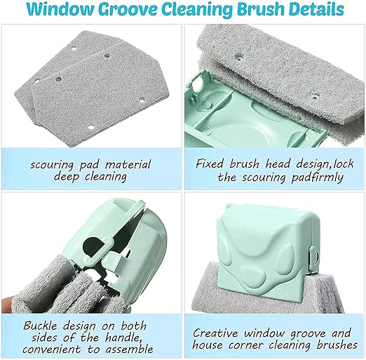 2-in-1 Floor Scrubber & Wiper with 120° Rotating Head for Easy Bathroom Cleaning