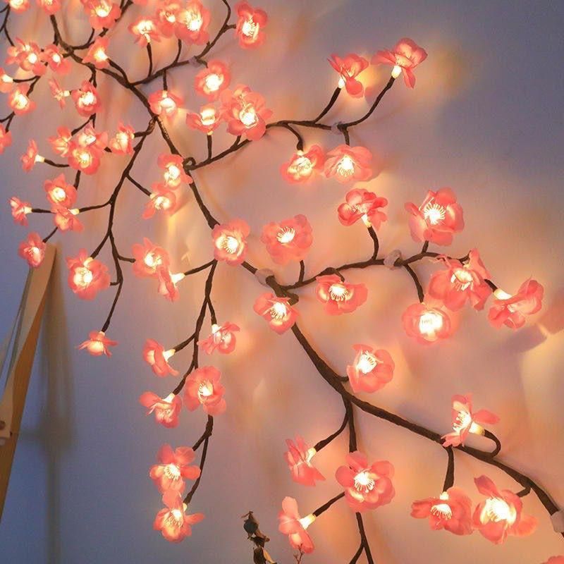 Cherry LED Tree Branch Lights | Decorative Indoor LED Lights for Home Decor