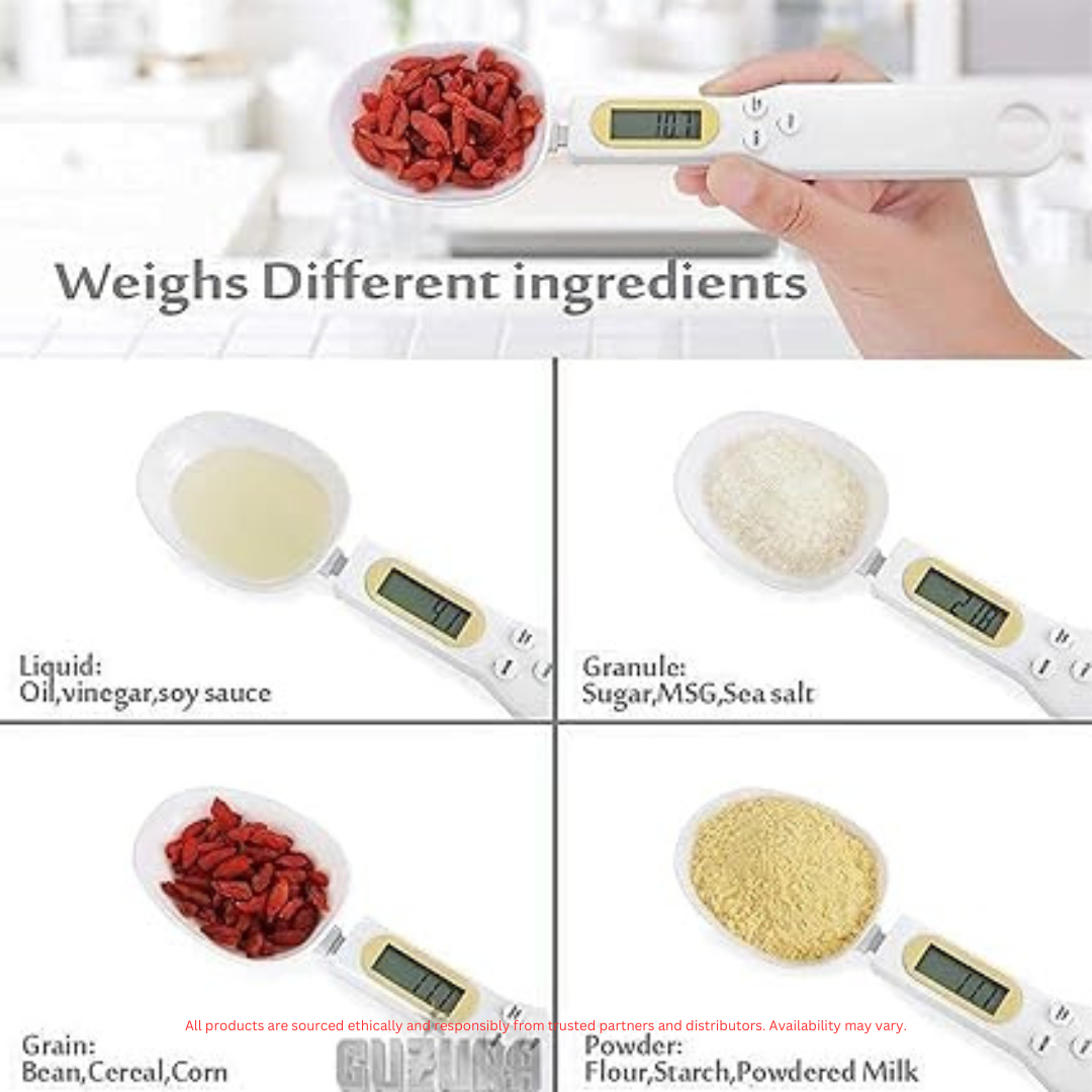 Digital Food Spoon Scale – Precise & Convenient for Accurate Ingredient Measurements