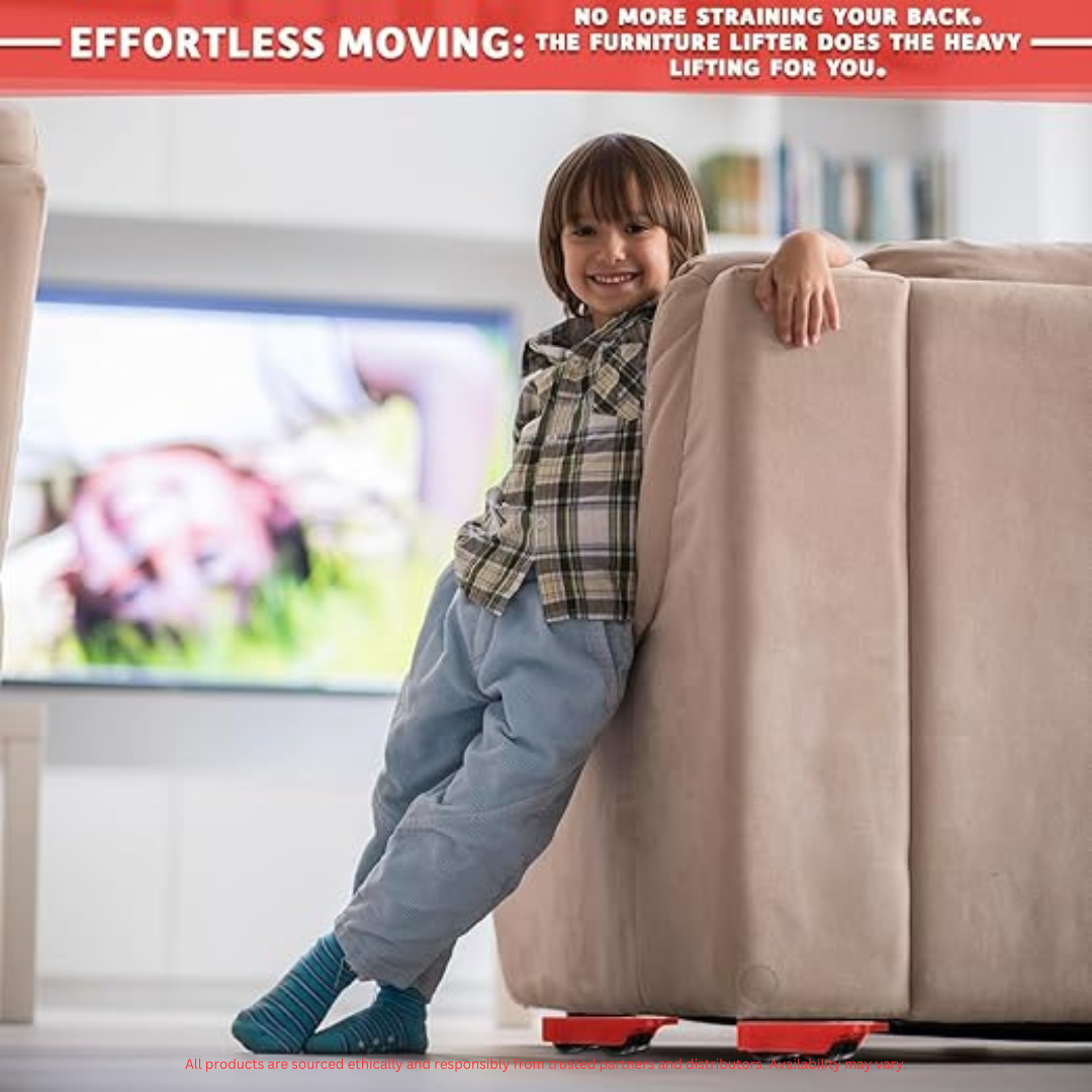 Furniture Lifter Set with 360° Rotatable Sliders for Easy Moving