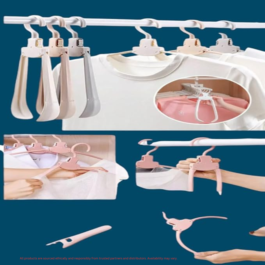 Foldable Hangers – Space-Saving & Travel-Friendly | Pack of 3