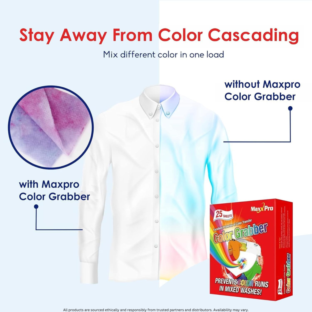 MaxxPro Color Catcher Sheets – 25 Pack | Prevent Color Bleeding & Transfer