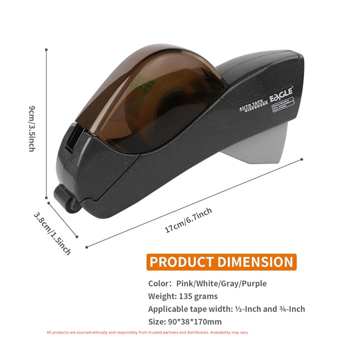 Automatic Tape Dispenser – One-Hand Operation, Adjustable Length & Non-Slip Base
