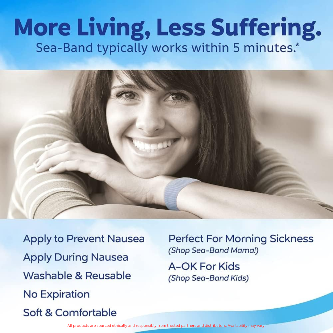Motion Sickness Band | Drug-Free Nausea Relief for Travel & Morning Sickness