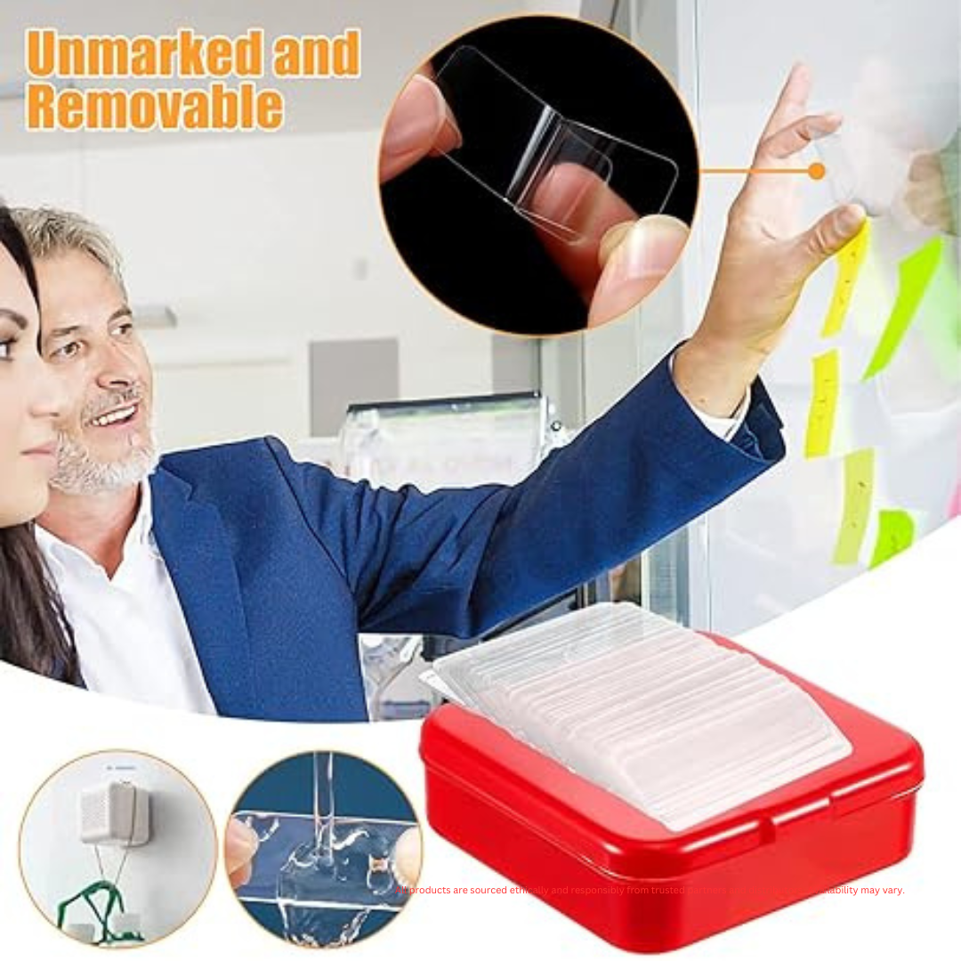 Bonzella Nano-Technology Double-Sided Tape – Heavy-Duty Adhesive for Wall, Wood, Glass & More
